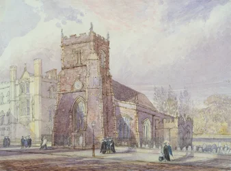 St. Botolph, Cambridge e Corpus Christi College (wc, caneta e tinta e grafite sobre papel)